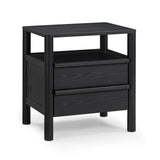Tyra 22" Ash 2-Drawer Nightstand - View 10