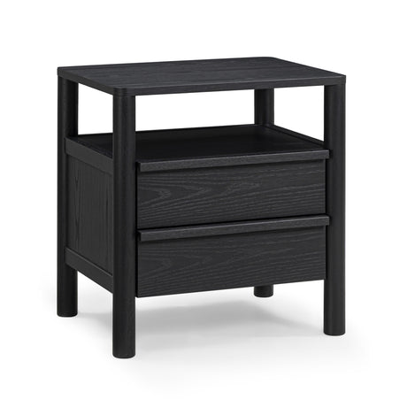 Tyra 22" Ash 2-Drawer Nightstand - View 10