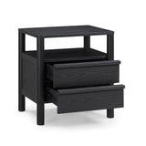 Tyra 22" Ash 2-Drawer Nightstand - View 11