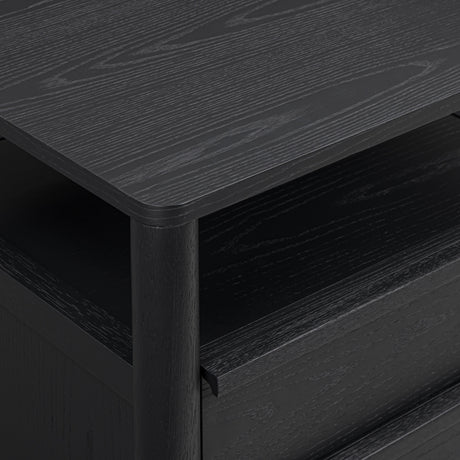 Tyra 22" Ash 2-Drawer Nightstand - View 13