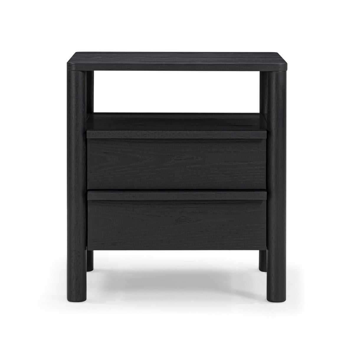 Tyra 22" Ash 2-Drawer Nightstand - View 1