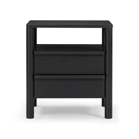 Tyra 22" Ash 2-Drawer Nightstand - View 1