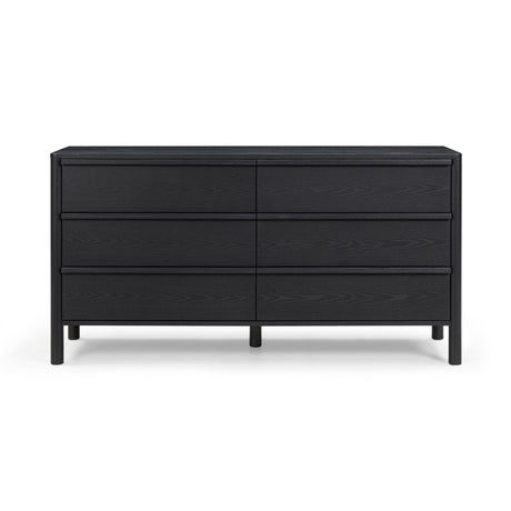 Tyra 62" Ash 6-Drawer Dresser - View 9