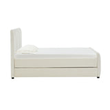 Angela Velvet Trundle Bed in Twin