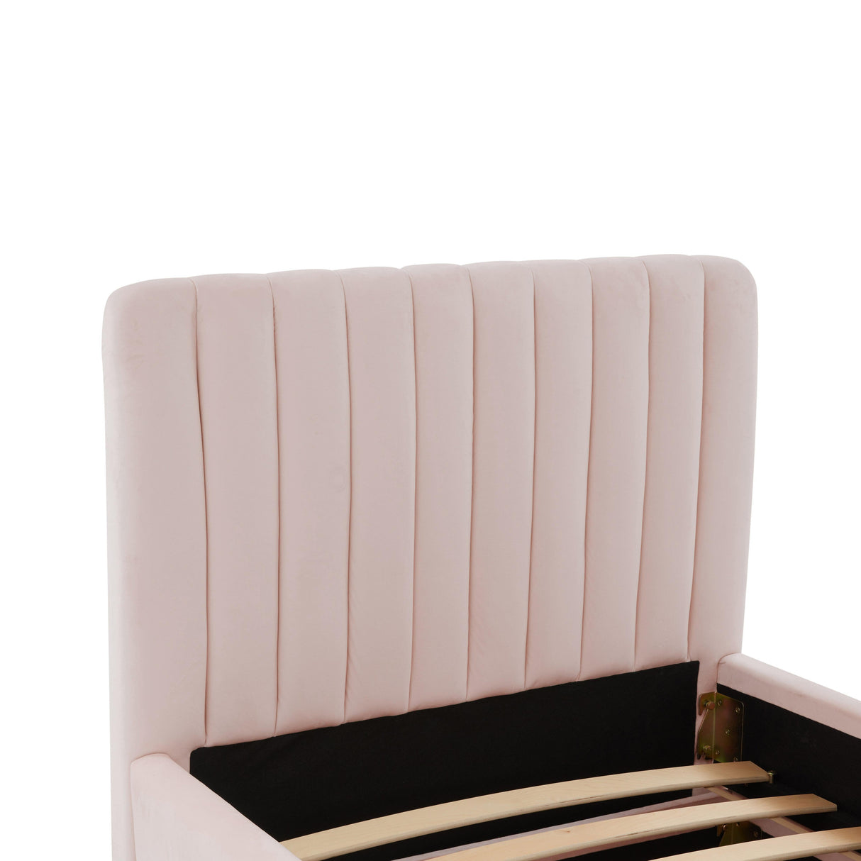 Angela Velvet Trundle Bed in Twin