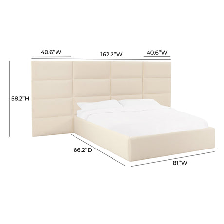Eliana Performance Velvet Headboard Wings - View 5