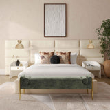 Eliana Velvet Bed with Wings