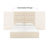 Eliana Velvet Bed with Wings