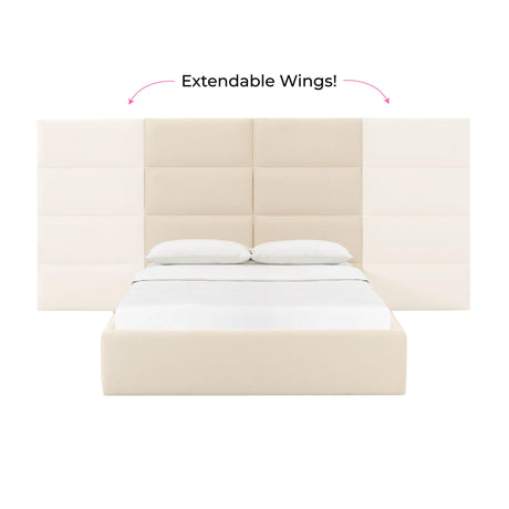 Eliana Performance Velvet Headboard Wings - View 25