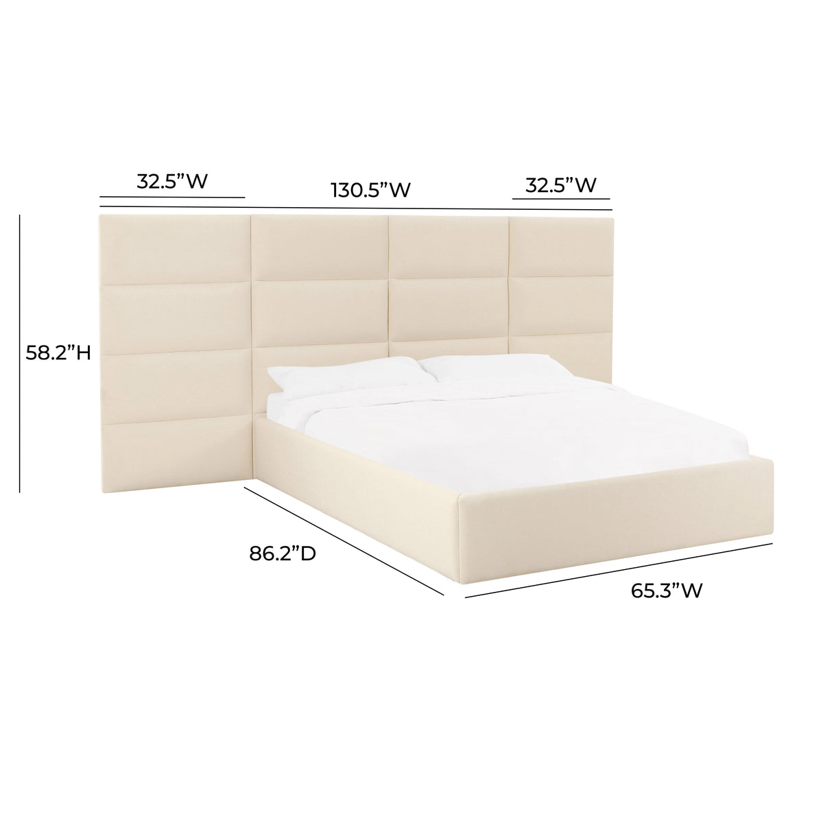 Eliana Performance Velvet Headboard Wings - View 26