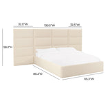 Eliana Velvet Bed with Wings