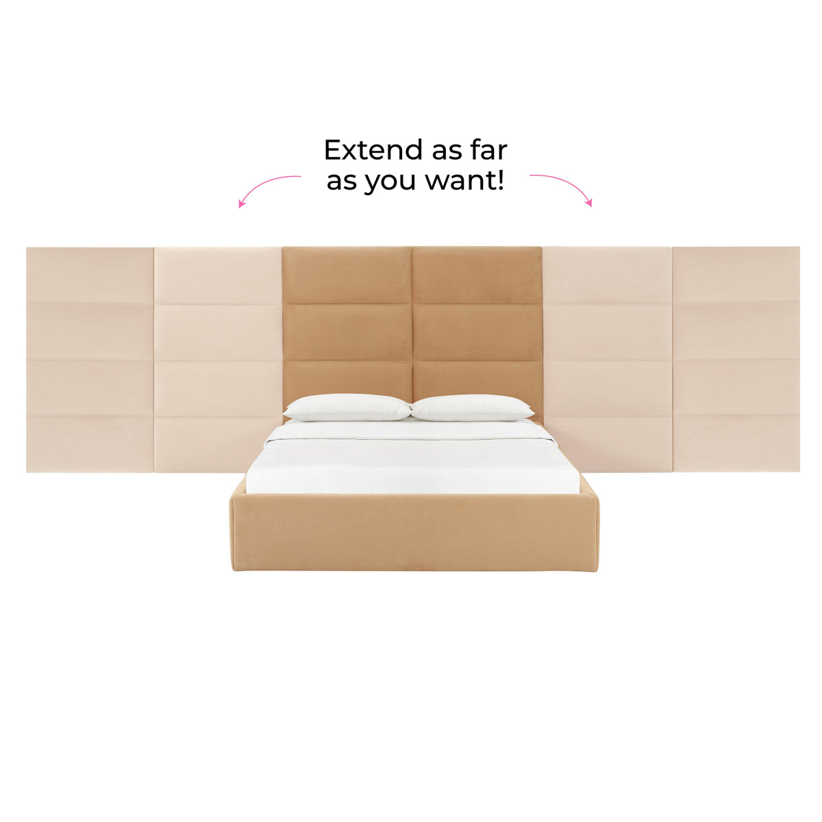 Eliana Performance Velvet Headboard Wings - View 31