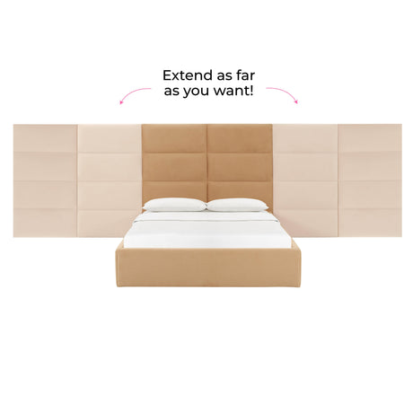 Eliana Performance Velvet Headboard Wings - View 31