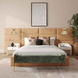 Eliana Velvet Bed with Wings