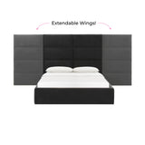 Eliana Performance Velvet Headboard Wings - View 18