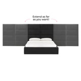 Eliana Performance Velvet Headboard Wings - View 19