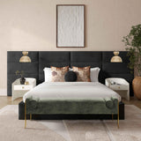 Eliana Velvet Bed with Wings