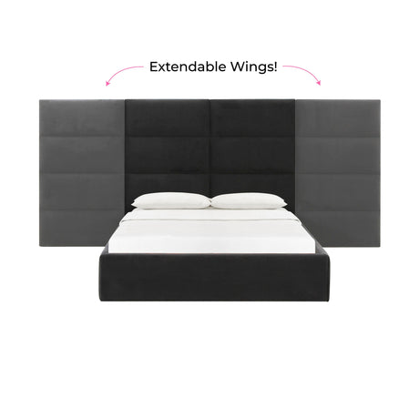 Eliana Performance Velvet Headboard Wings - View 38