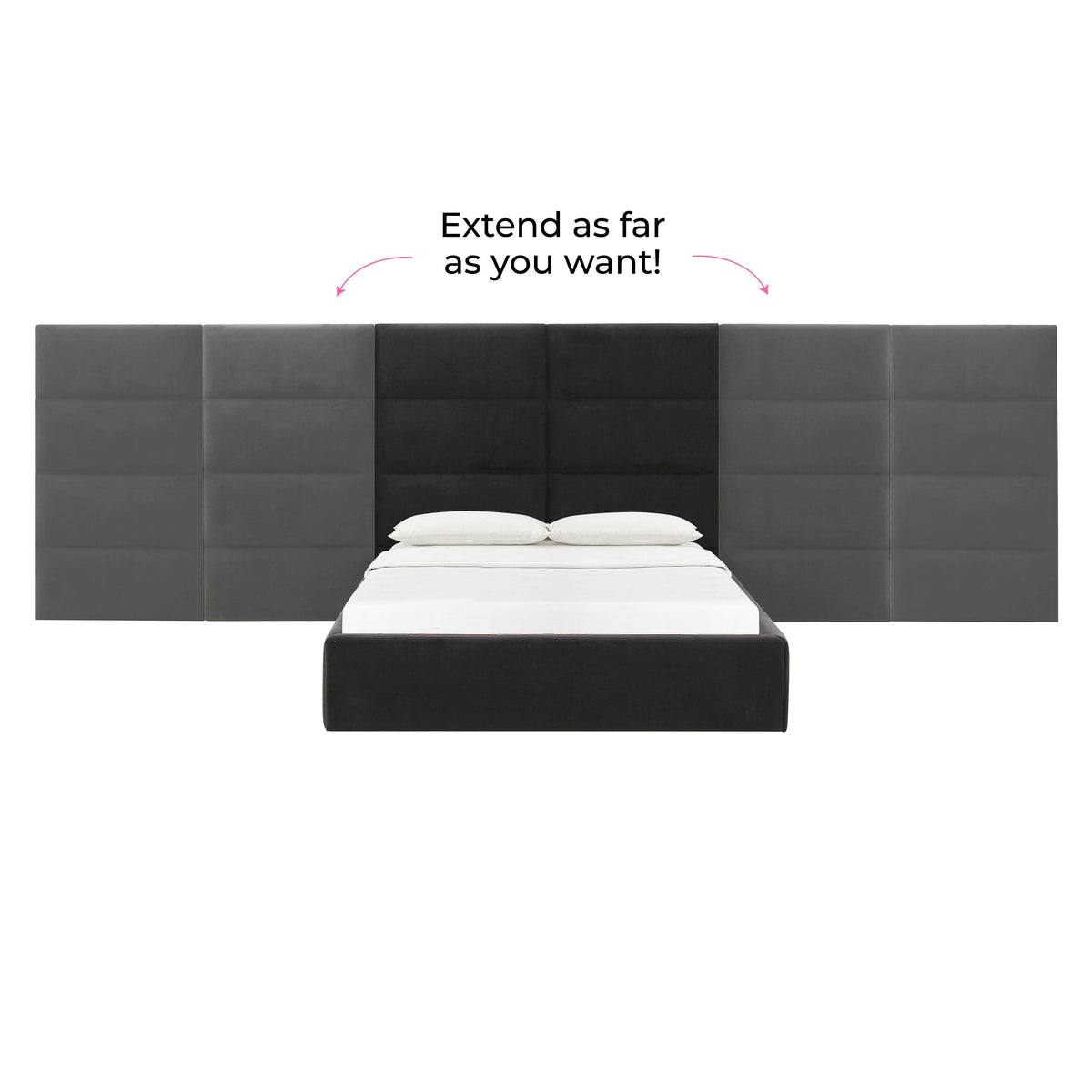 Eliana Performance Velvet Headboard Wings - View 39