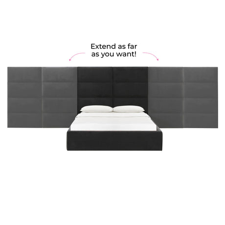 Eliana Performance Velvet Headboard Wings - View 39