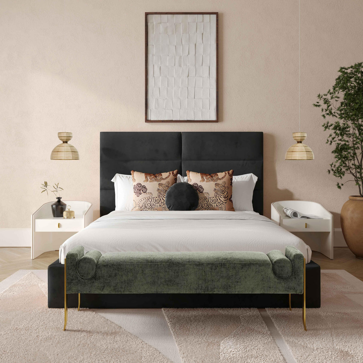 Eliana Velvet Bed
