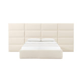Eliana Cream Performance Boucle Headboard Wings - View 4