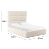 Eliana Cream Boucle Bed