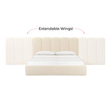 Palani Performance Velvet Headboard Wings - View 4