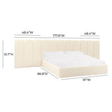 Palani Performance Velvet Headboard Wings - View 5