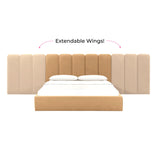 Palani Performance Velvet Headboard Wings - View 10