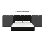 Palani Performance Velvet Headboard Wings - View 16
