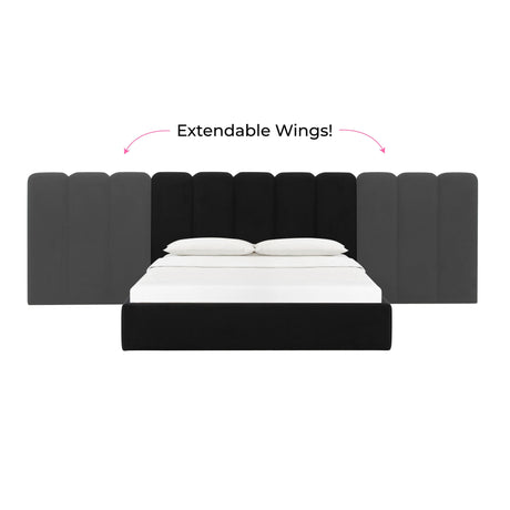 Palani Performance Velvet Headboard Wings - View 16