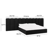 Palani Performance Velvet Headboard Wings - View 17