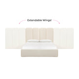 Palani Cream Performance Boucle Wings - Queen or King (Set of 2) - View 4