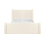 Athara Cream Velvet Bed