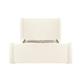 Athara Cream Velvet Bed