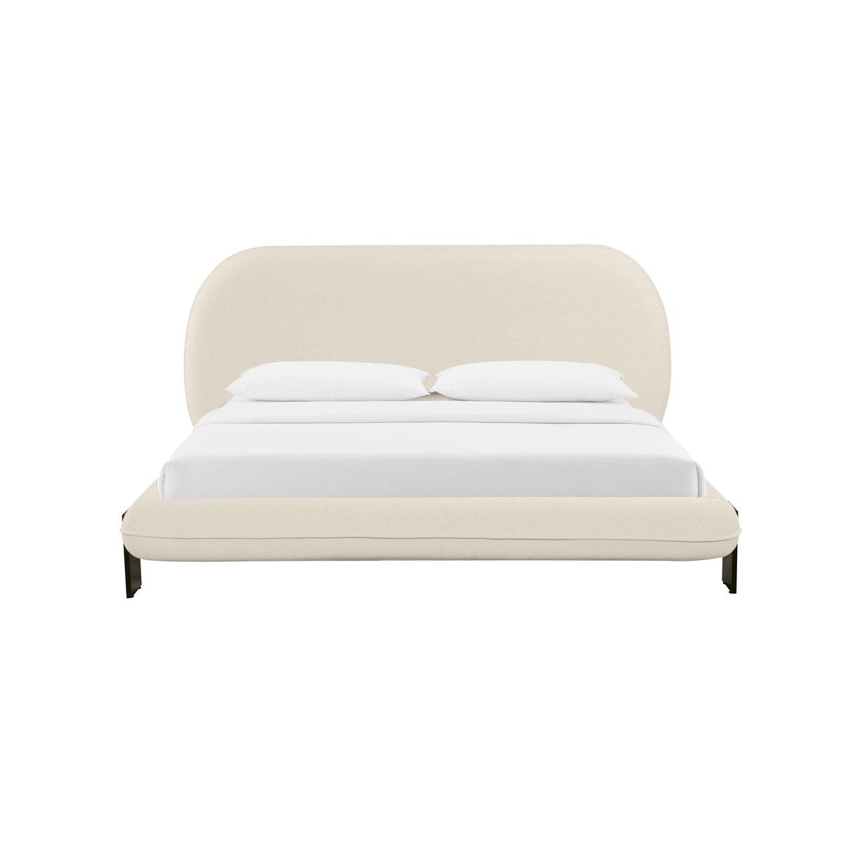 Ophelia Cream Faux Wool Bed