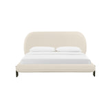 Ophelia Cream Faux Wool Bed