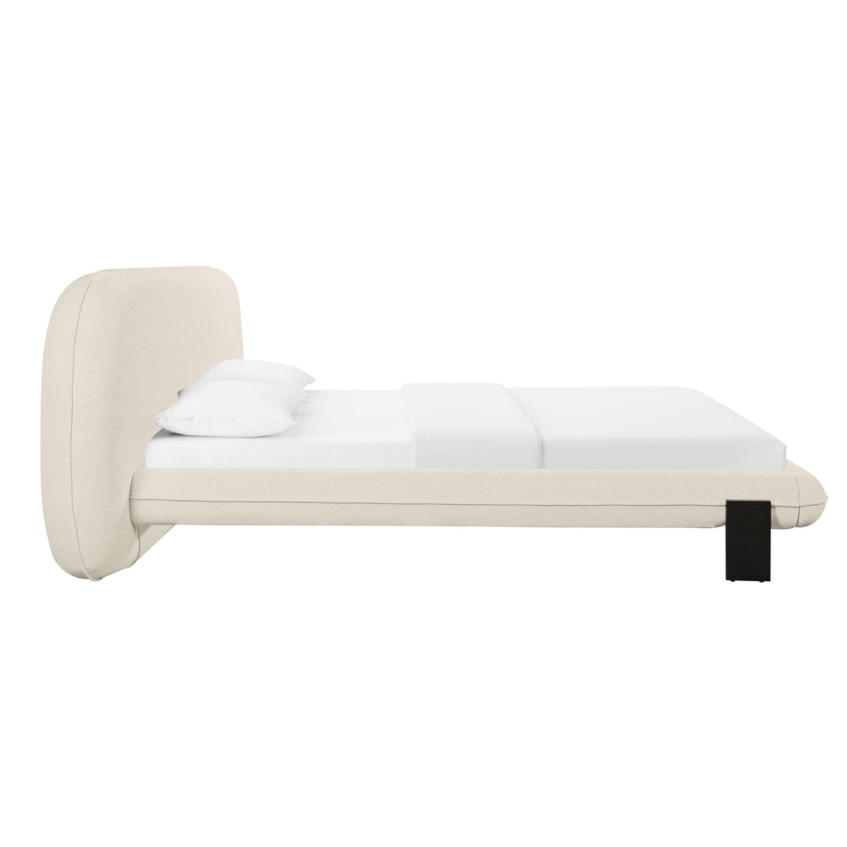 Ophelia Cream Faux Wool Bed