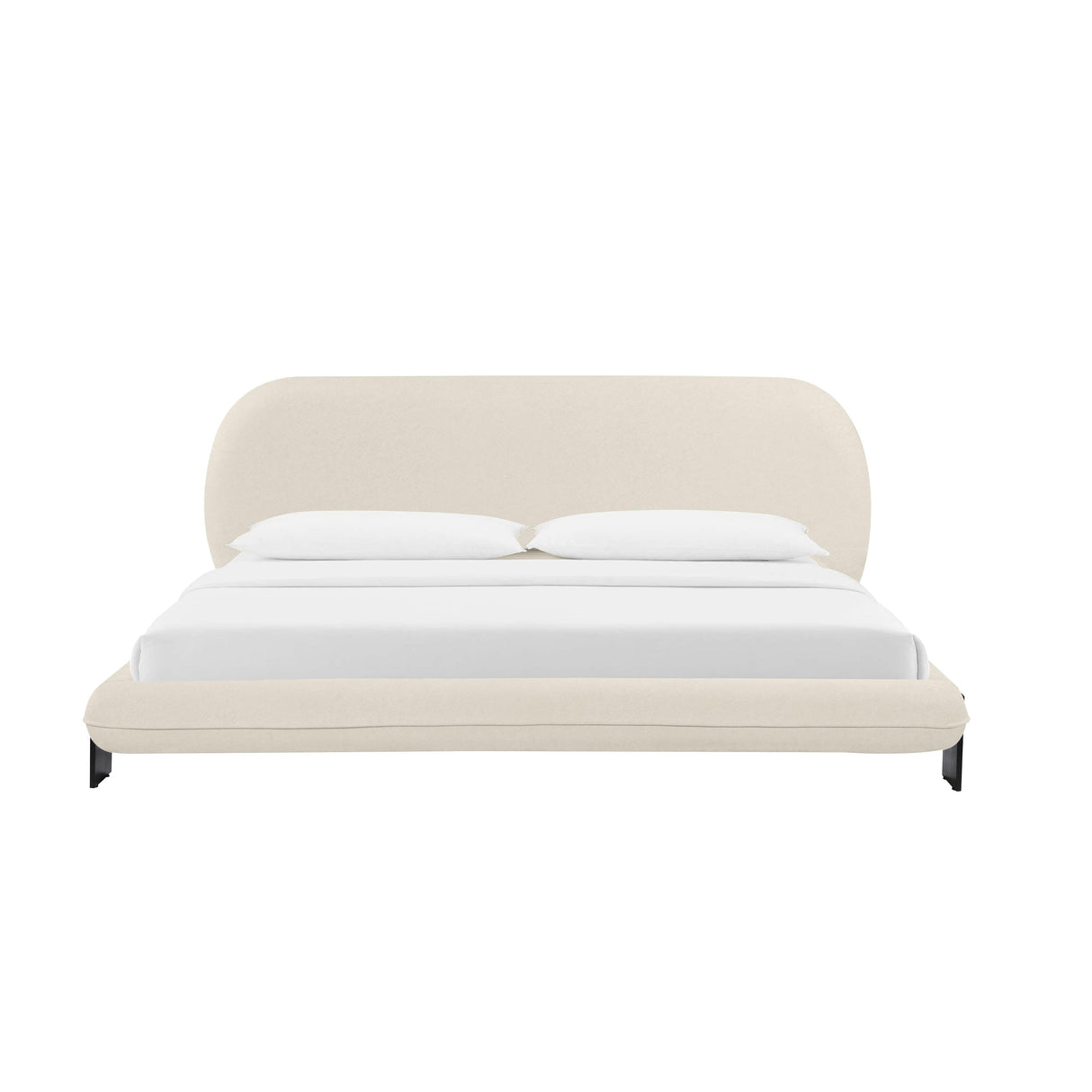 Ophelia Cream Faux Wool Bed
