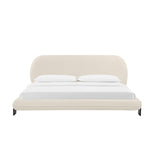 Ophelia Cream Faux Wool Bed