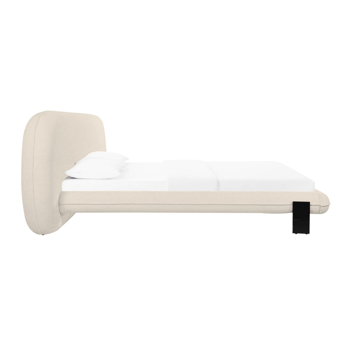 Ophelia Cream Faux Wool Bed