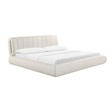 Karol Cream Performance Vegan Leather Bed