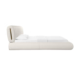 Karol Cream Performance Vegan Leather Bed