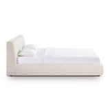 Isla Cream Upcycled Linen Bed