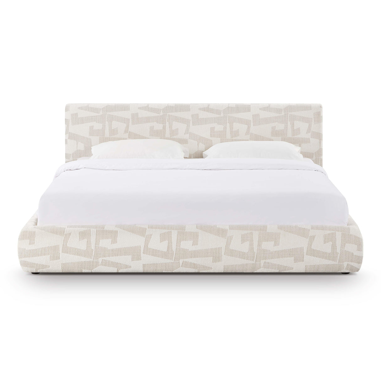 Isla Cream Jacquard Pattern Bed