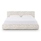 Isla Cream Jacquard Pattern Bed