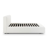 Meena Cream Upcycled Linen Storage Bed