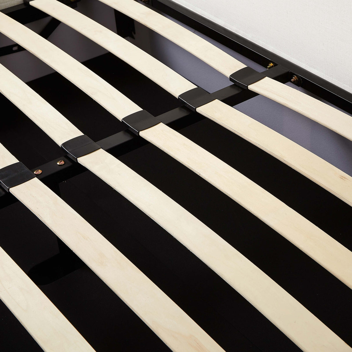 Meena Cream Upcycled Linen Storage Bed