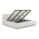 Meena Cream Upcycled Linen Storage Bed